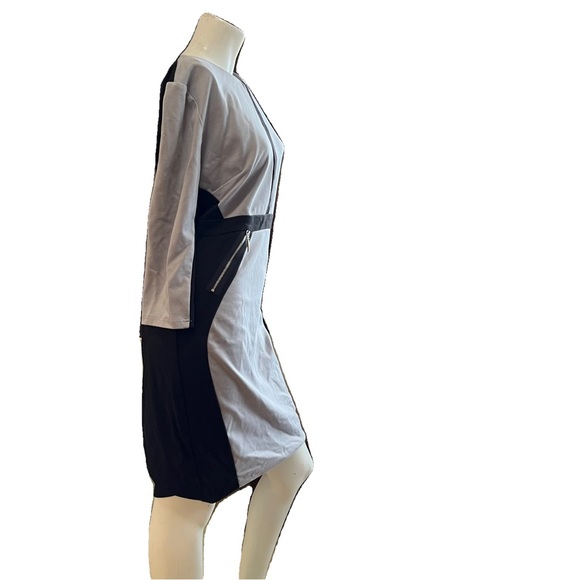 grey black dress size 18 fits like 16 - Picture 4 of 5